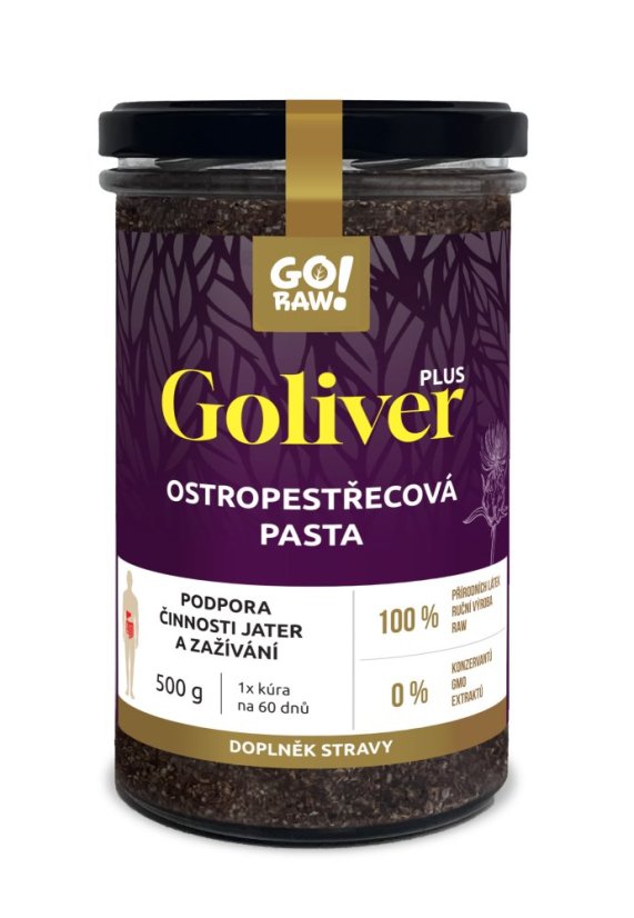 Goliver PLUS - ostropestřecová pasta na játra a zažívání